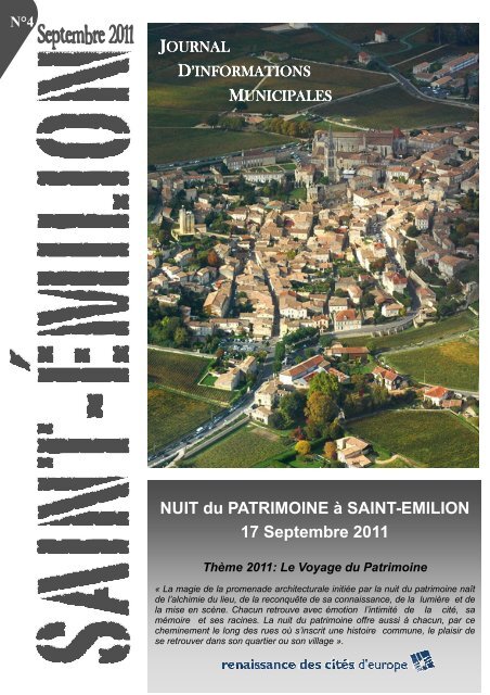 Bulletin Municipal Septembre 2011 - Saint-Emilion