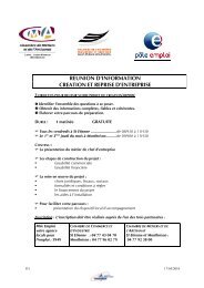 reunion d'information creation et reprise d'entreprise - (CCI) de Saint ...