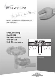 HDE Hochleistungs-Dachentwässerungs-System ... - saint gobain hes