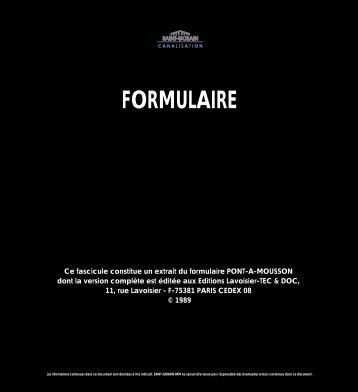 FORMULAIRE FORMULAIRE - Saint-gobain-pam.pt