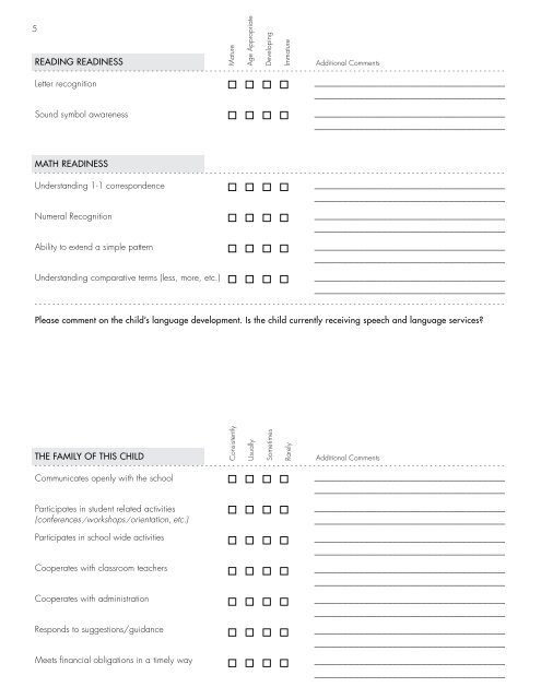 ISAAGNY Evaluation Form - Saint Ann's School