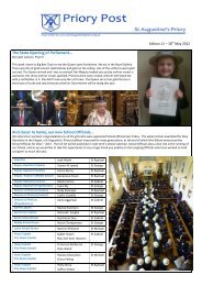 to view a pdf version of Priory Post 11 - St Augustine's Priory