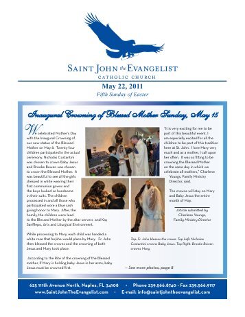 May 22, 2011 - Saint John The Evangelist