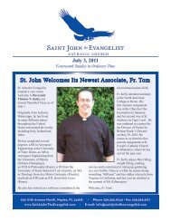 St. John Welcomes Its Newest Associate, Fr. Tom - Saint John The ...