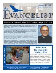 January 15, 2012 - Saint John The Evangelist