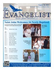 August 26, 2012 - Saint John The Evangelist