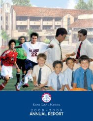 ANNUAL REPORT - Saint Louis School