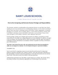 Laptop Registration Form - Saint Louis School