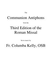 Communion Antiphons Third Edition of the Roman Missal Fr ...