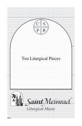 BP SC Ten Liturgical Pieces