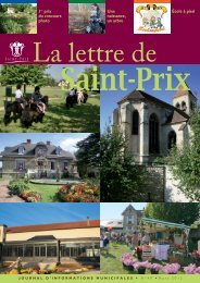 La lettre de Saint Prix