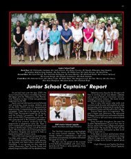 Junior School Captains' Report - All Saints College