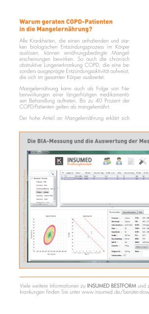 INSUMED Praxiskonzepte Ernährungstherapie: COPD