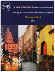 energy, resources and environment program - Johns Hopkins ...