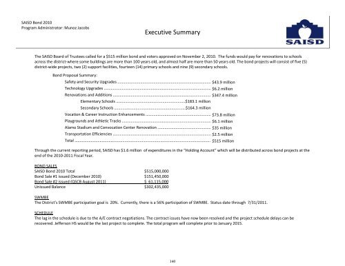 2011-2012 District Budget - San Antonio Independent School District