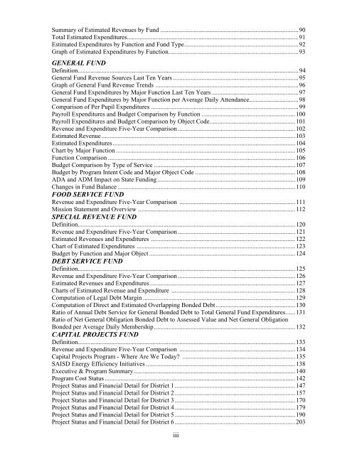 2011-2012 District Budget - San Antonio Independent School District