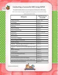 Conducting a Successful ARD Using ESPED