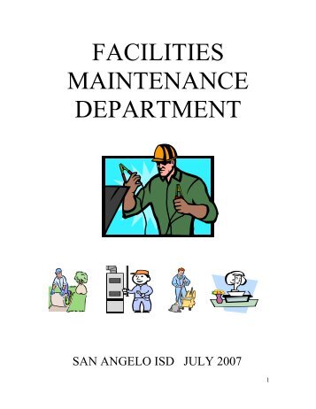 FACILITIES MAINTENANCE DEPARTMENT - San Angelo ISD