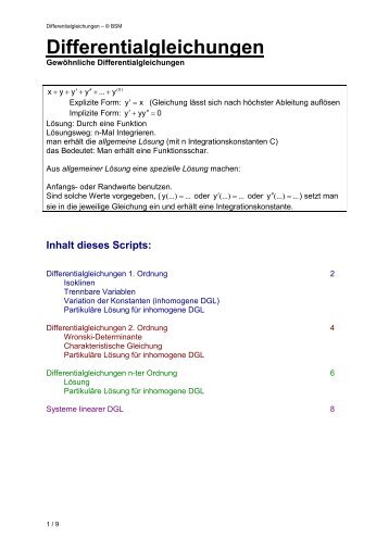 Differentialgleichungen; PDF - saiya