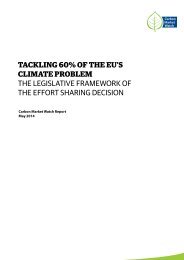 Tackling 60% of the EU’s Climate Problem – The Legislative Framework of the Effort Sharing Decision