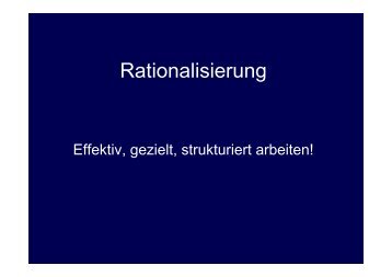 Rationalisierung