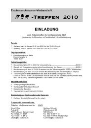 Einladung zum Arbeitstreffen fÃ¼r professionelle TBA â (PDF)