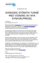 sveriges stÃ¶rsta turnÃ© med visning av nya ... - Iris Hadar AB