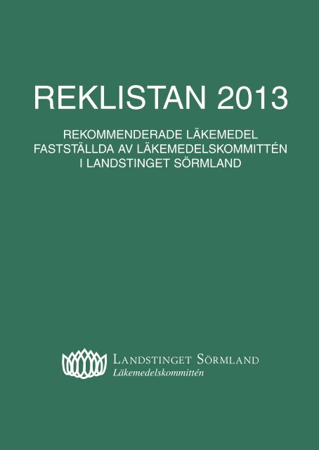 REKLISTAN 2013 - Landstinget SÃ¶rmland