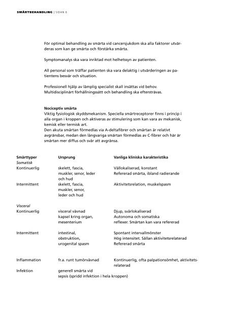 Farmakologisk smÃ¤rtbehandling vid cancersjukdom - Landstinget ...