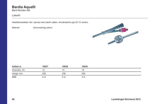 Produktkatalog Inkontinens - Landstinget SÃ¶rmland