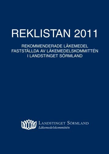 REKLISTAN 2011 - Landstinget SÃ¶rmland