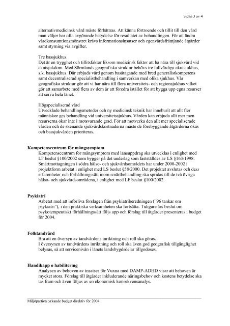 68 Direktiv fÃ¶r budget 2004 och flerÃ¥rsplan 2005-2006 - Landstinget ...