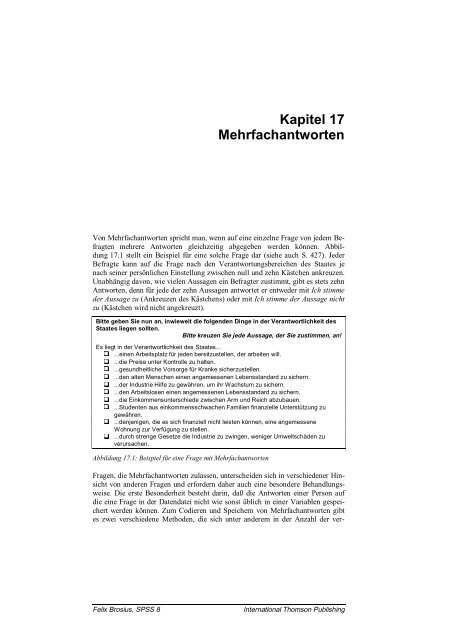 Kapitel 17 Mehrfachantworten