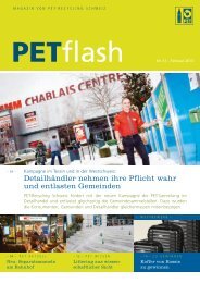 PETflash Nr. 51 vom Februar 2013 - PET-Recycling Schweiz