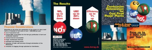 Combustion Optimization for Coal Fired Power Plants Save up to ...