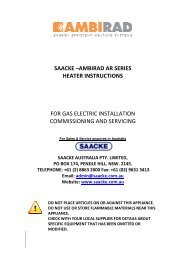 saacke –ambirad ar series heater instructions for gas electric