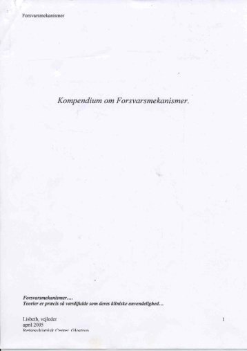 Kompendium om Forsvarsmekanismer.