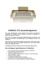 CONSOLO 372 Ausstellung - SakralorgelWELT