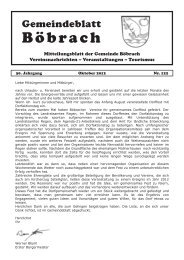 Ausgabe Nr. 122 Oktober 2012 - Böbrach