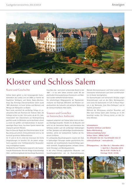 Gastgeberverzeichnis (PDF) - Gemeinde Salem