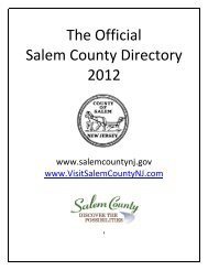 The Official Salem County Directory 2012