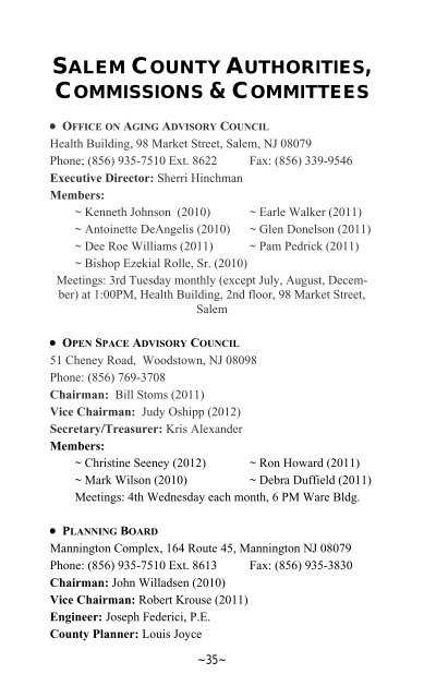 2010 Directory.pdf - Salem County