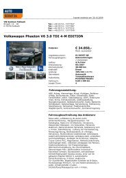 AutoScout24: Fahrzeugdaten ... - Sales Auto Klub