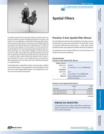 Precision 3-Axis Spatial-Filter Mount - CVI Melles Griot