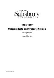 Entire Catalog in 1 PDF File - Salisbury University