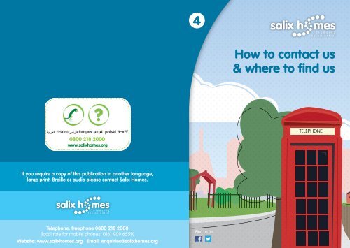 4 How to contact us & where to find us - Salix Homes