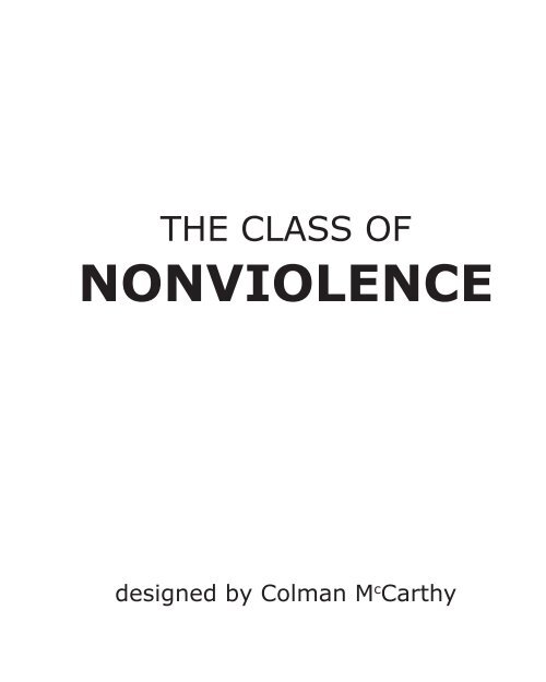 NONVIOLENCE