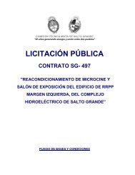 licitación pública contrato sg- 497 - Salto Grande