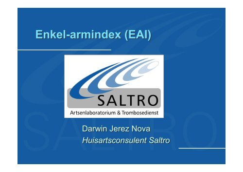 Enkel-armindex (EAI) - Saltro