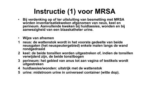 MRSA en ESBL praktijkassistenten (pdf) - Saltro